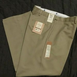 NWT plain front comfort waist classic fit pants